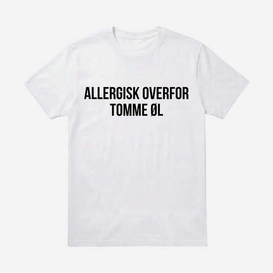 T-SHIRT │ALLERGISK OVERFOR TOMME ØL