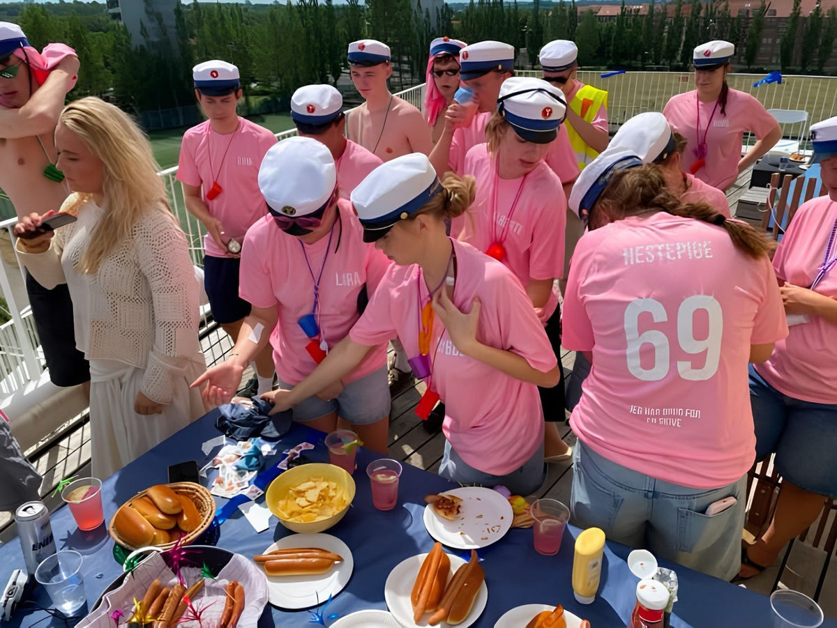 Hvid t-shirt med tryk fra TrykPå