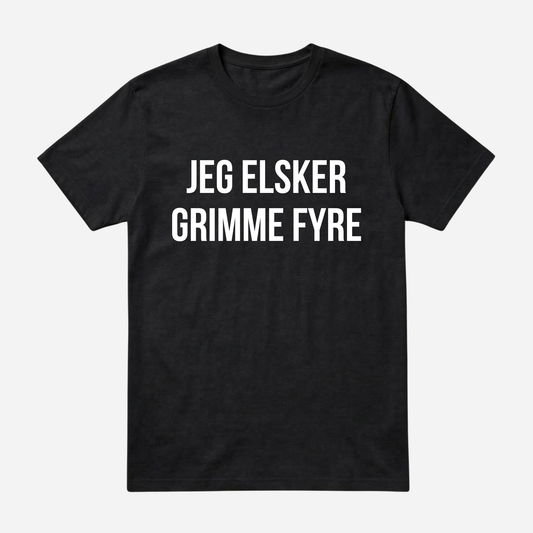 T-SHIRT │JEG ELSKER GRIMME FYRE